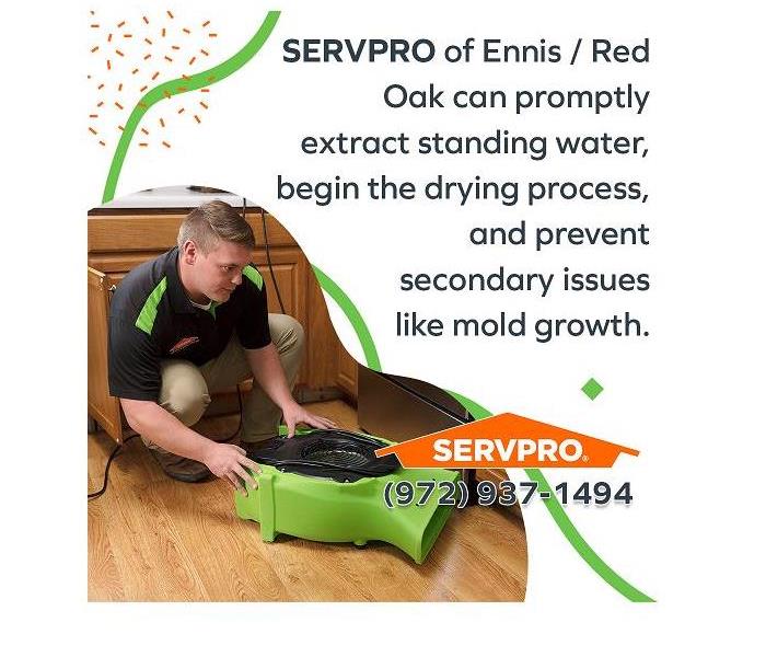 SERVPRO technician with restoration equipment